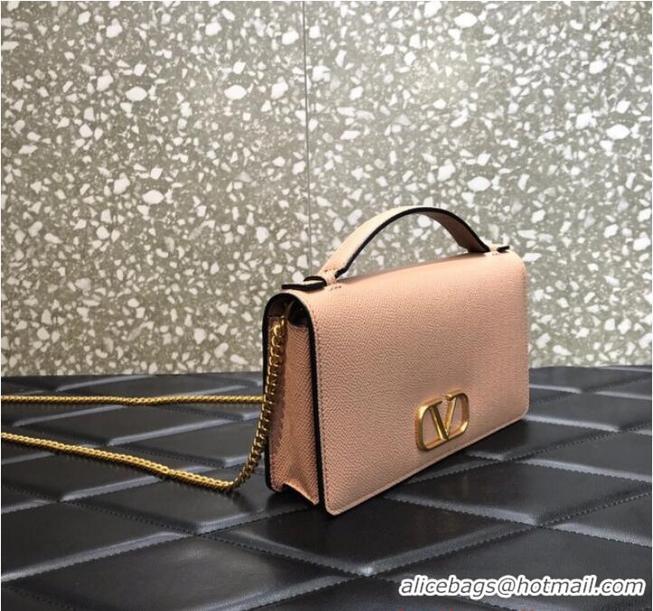 Promotional VALENTINO grain calfskin leather bag 0688 Pink