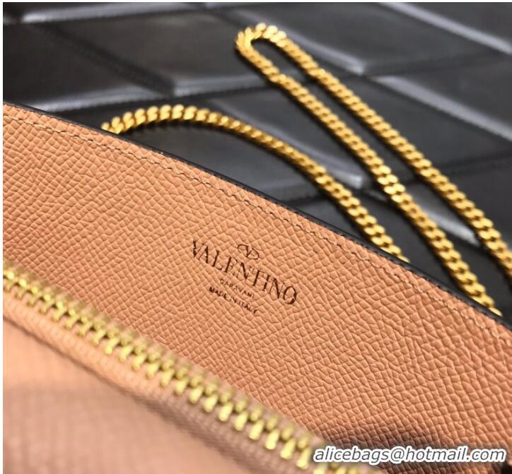 Promotional VALENTINO grain calfskin leather bag 0688 Pink