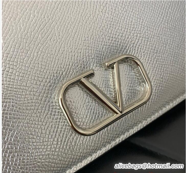 Promotional VALENTINO grain calfskin leather bag 0688 Silver