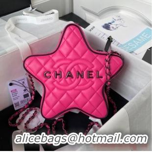 Well Crafted CHANEL STAR HANDBAG AS4579 & Guns-Tone Metal Fuchsia