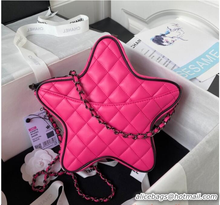 Well Crafted CHANEL STAR HANDBAG AS4579 & Guns-Tone Metal Fuchsia