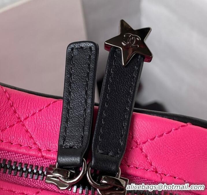 Well Crafted CHANEL STAR HANDBAG AS4579 & Guns-Tone Metal Fuchsia