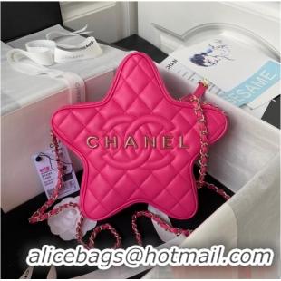 Trendy Design CHANEL STAR HANDBAG AS4579 & Gold-Tone Metal Fuchsia