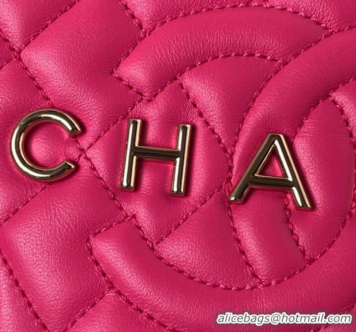 Trendy Design CHANEL STAR HANDBAG AS4579 & Gold-Tone Metal Fuchsia