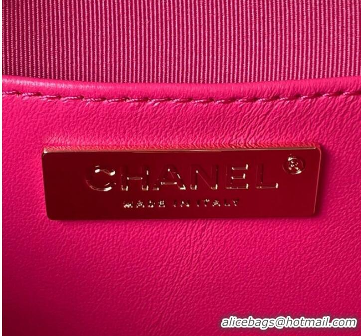 Trendy Design CHANEL STAR HANDBAG AS4579 & Gold-Tone Metal Fuchsia