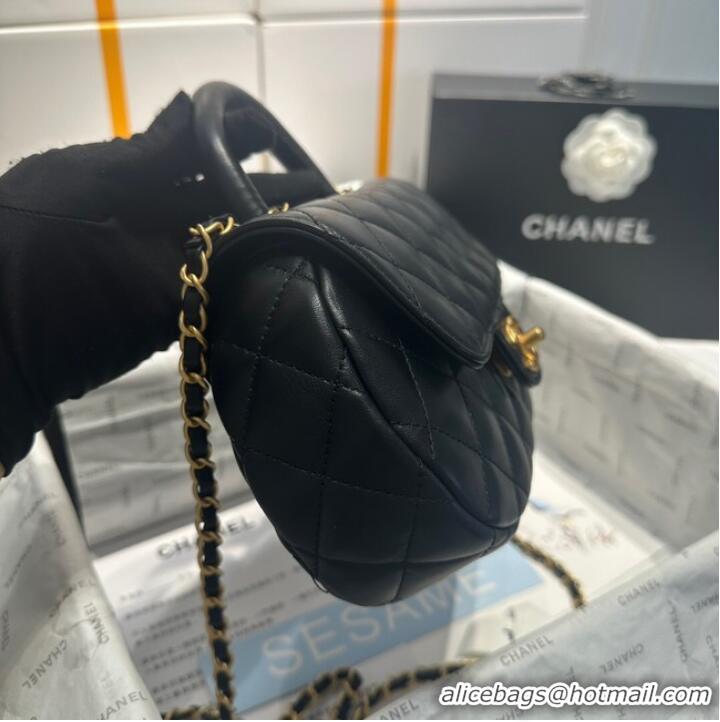 Super Quality Chanel flap bag with top handle AS4569 Black