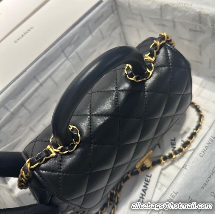 Super Quality Chanel flap bag with top handle AS4569 Black