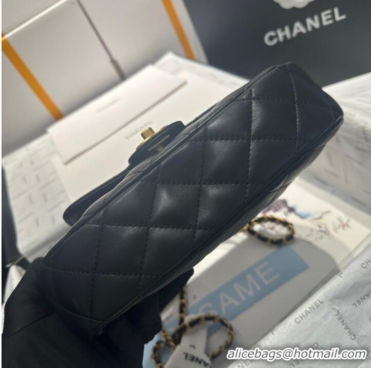 Super Quality Chanel flap bag with top handle AS4569 Black