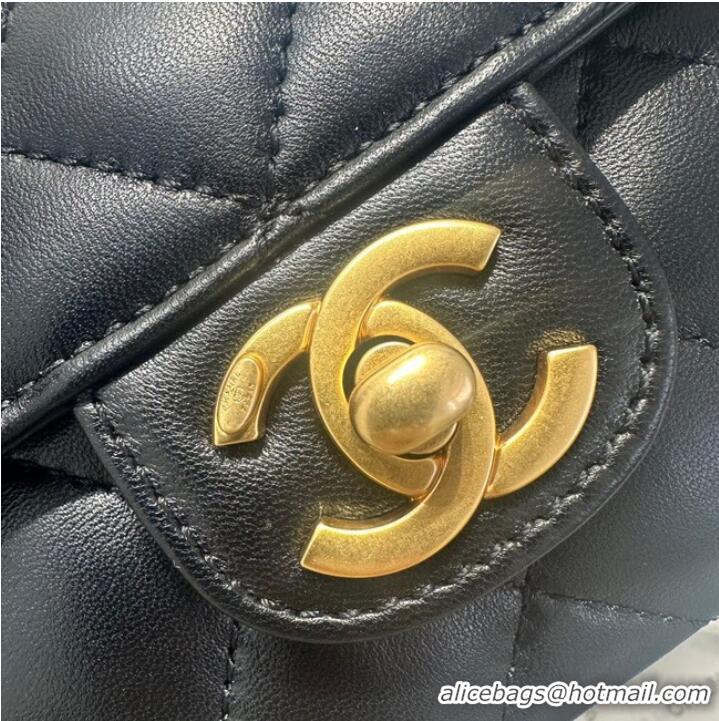 Super Quality Chanel flap bag with top handle AS4569 Black