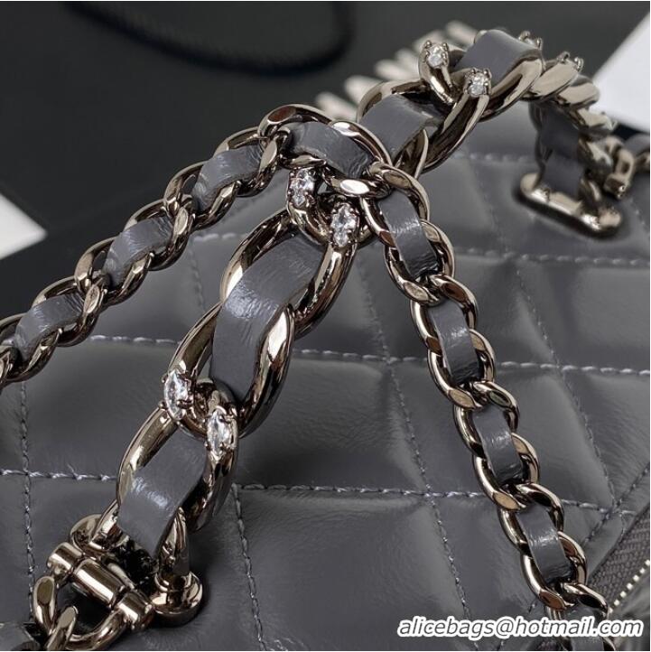 Famous Brand Chanel CLUTCH WITH CHAIN AP3593 GRAY