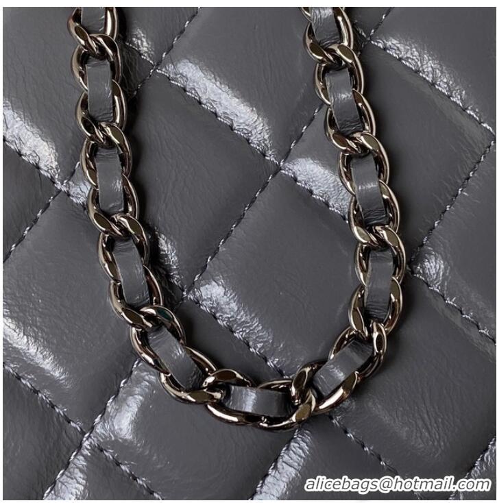 Famous Brand Chanel CLUTCH WITH CHAIN AP3593 GRAY