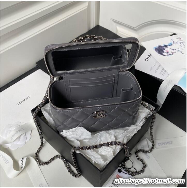 Famous Brand Chanel CLUTCH WITH CHAIN AP3593 GRAY