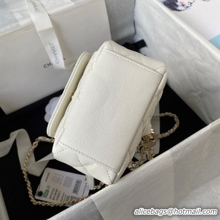 Famous Brand Chanel MINI BACKPACK AP3573 WHITE