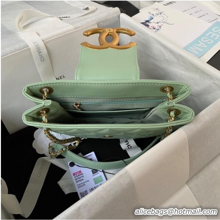 Famous Brand Chanel SMALL MESSENGER BAG AS4596 GREEN