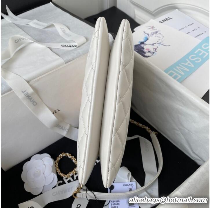 Super Quality Chanel SMALL MESSENGER BAG AS4596 WHITE