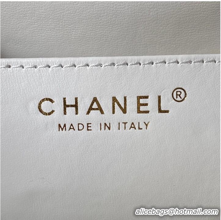 Super Quality Chanel SMALL MESSENGER BAG AS4596 WHITE