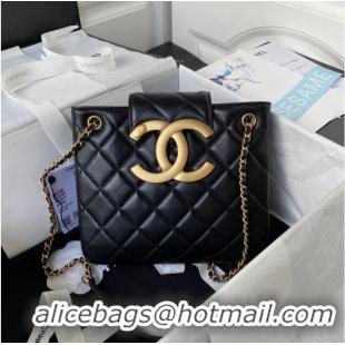 Famous Brand Chanel SMALL MESSENGER BAG AS4596 BLACK