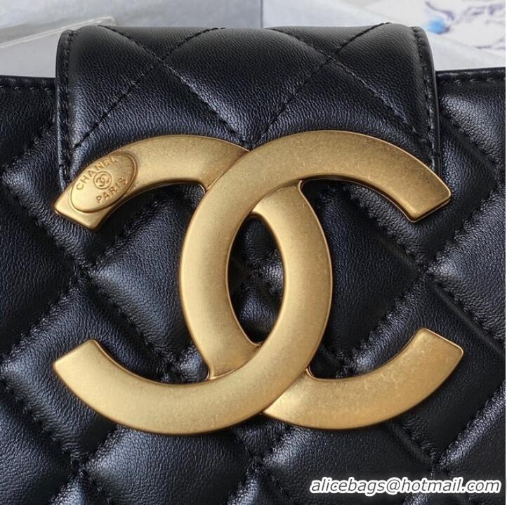 Famous Brand Chanel SMALL MESSENGER BAG AS4596 BLACK