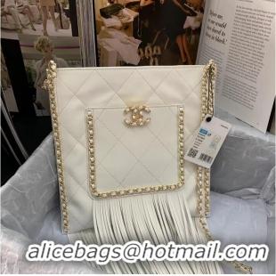 Famous Brand Chanel Shoulder Bag AS8016 White