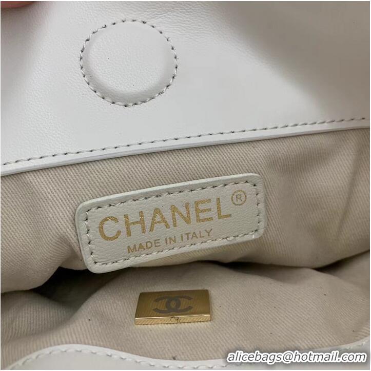 Famous Brand Chanel Shoulder Bag AS8016 White