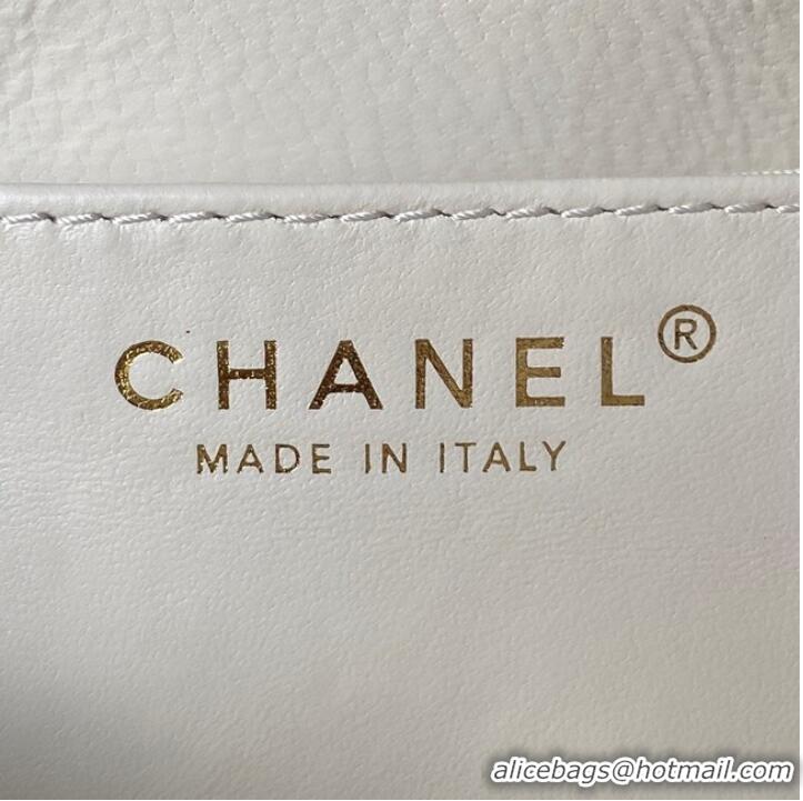 Famous Brand Chanel SMALL MESSENGER BAG AS4609 White