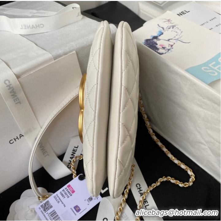 Famous Brand Chanel SMALL MESSENGER BAG AS4609 White