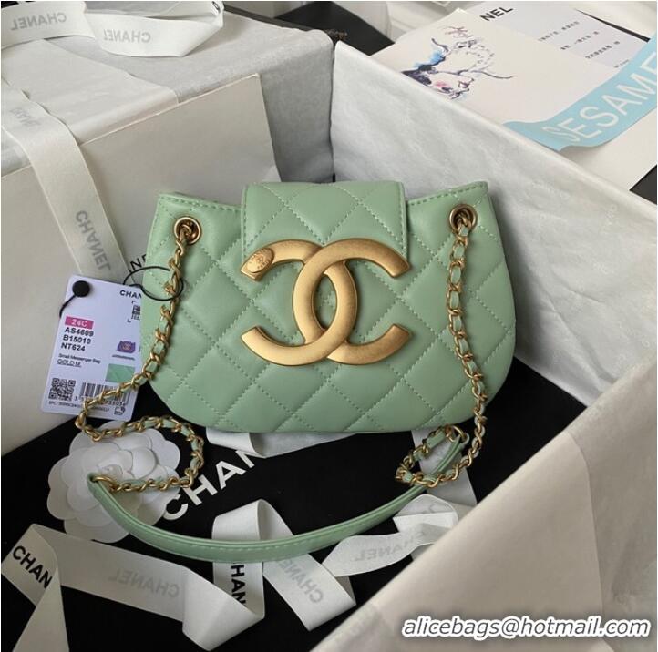 Best Price Chanel SMALL MESSENGER BAG AS4609 Green