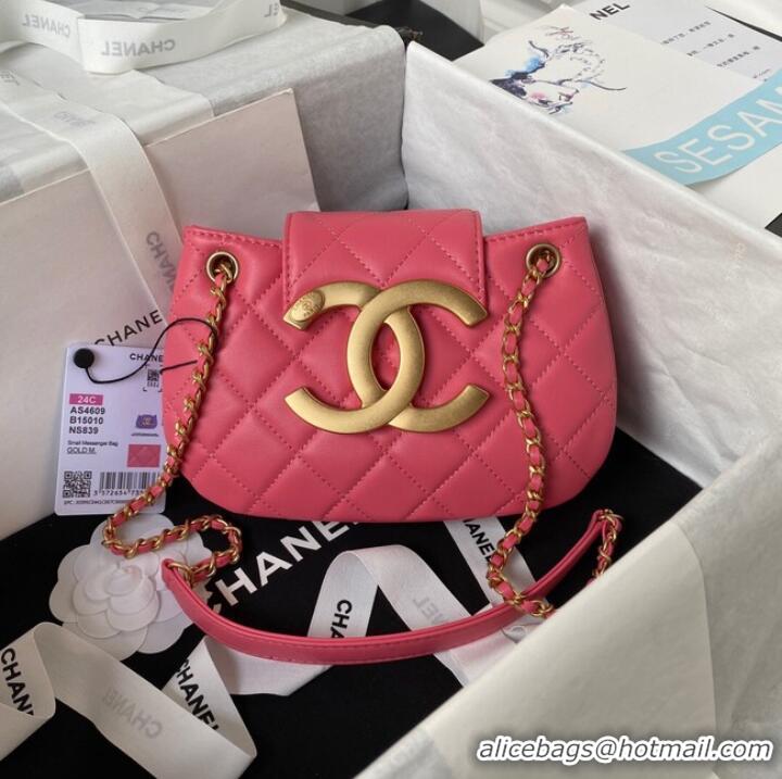 Good Taste Chanel SMALL MESSENGER BAG AS4609 Fuchsia