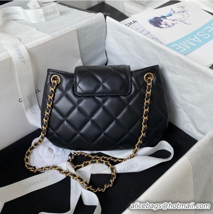 Trendy Design Chanel SMALL MESSENGER BAG AS4609 Black