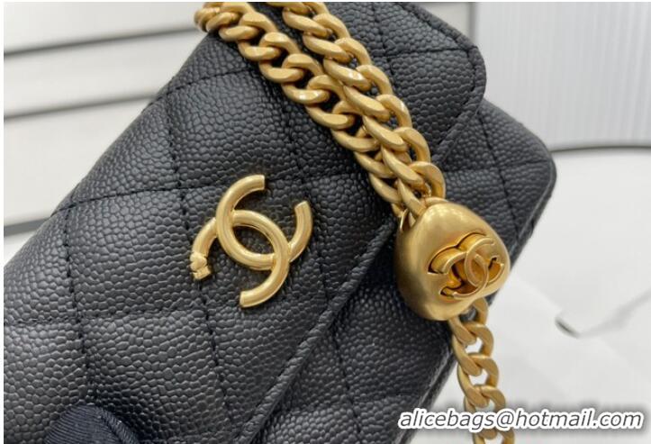 ​Inexpensive Chanel NANO CLUTCH WITH CHAIN A68128 Black