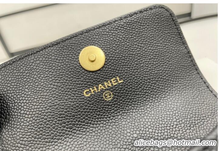 ​Inexpensive Chanel NANO CLUTCH WITH CHAIN A68128 Black