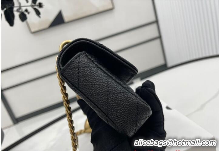 ​Inexpensive Chanel NANO CLUTCH WITH CHAIN A68128 Black