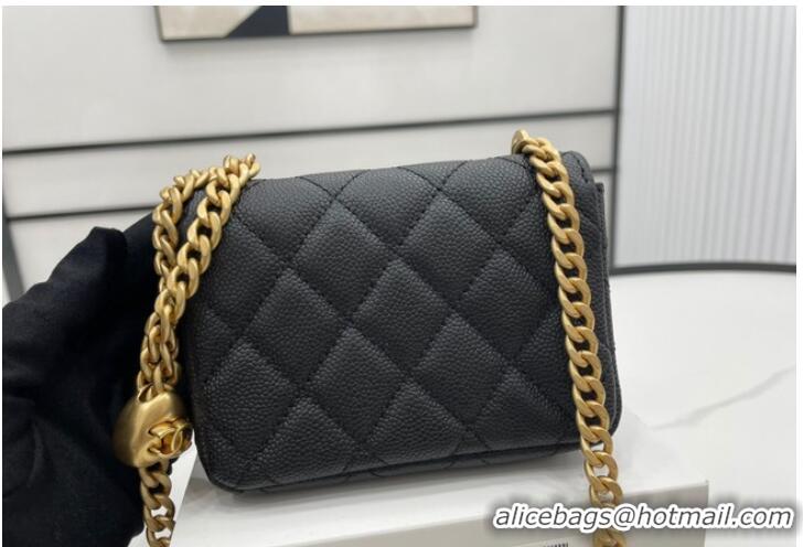 ​Inexpensive Chanel NANO CLUTCH WITH CHAIN A68128 Black