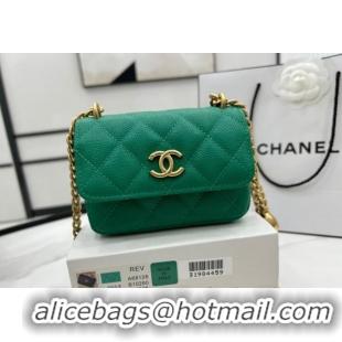 Promotional Chanel NANO CLUTCH WITH CHAIN A68128 Green