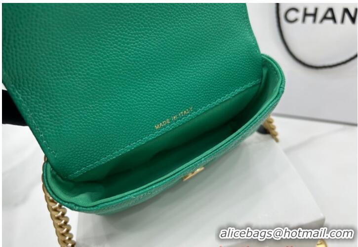 Promotional Chanel NANO CLUTCH WITH CHAIN A68128 Green