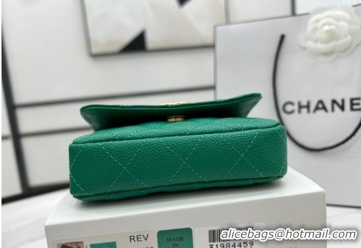 Promotional Chanel NANO CLUTCH WITH CHAIN A68128 Green