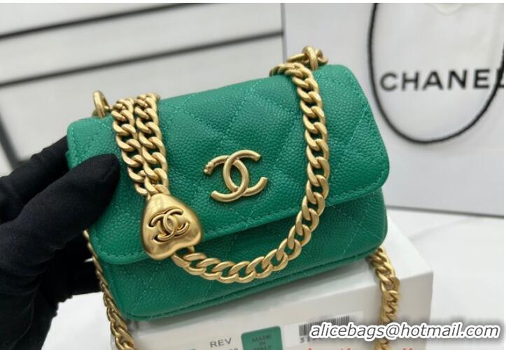 Promotional Chanel NANO CLUTCH WITH CHAIN A68128 Green