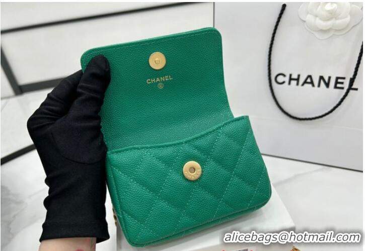 Promotional Chanel NANO CLUTCH WITH CHAIN A68128 Green