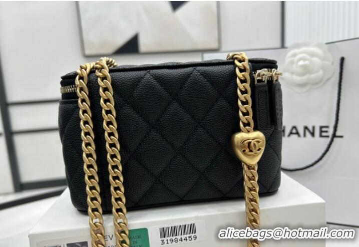 Famous Brand Chanel CLUTCH WITH CHAIN A68130 Black