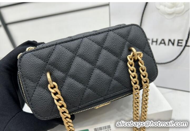 Famous Brand Chanel CLUTCH WITH CHAIN A68130 Black