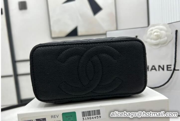 Famous Brand Chanel CLUTCH WITH CHAIN A68130 Black