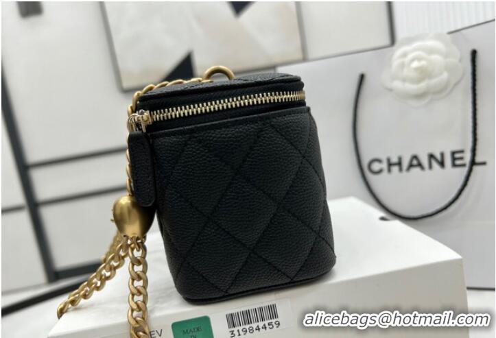 Famous Brand Chanel CLUTCH WITH CHAIN A68130 Black