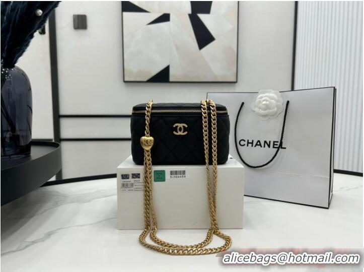 Famous Brand Chanel CLUTCH WITH CHAIN A68130 Black