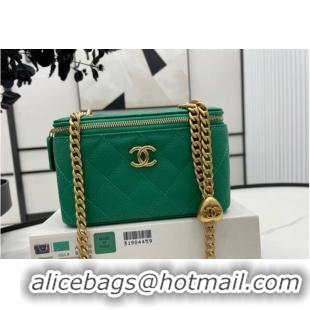 Pretty Style Chanel CLUTCH WITH CHAIN A68130 Green