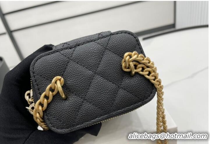 Low Cost Chanel NANO CLUTCH WITH CHAIN A68129 Black