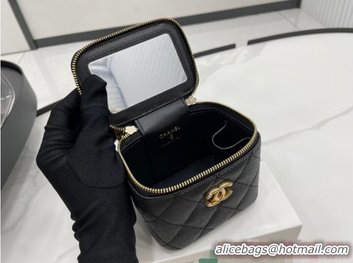 Low Cost Chanel NANO CLUTCH WITH CHAIN A68129 Black