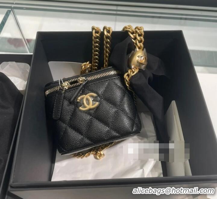 Low Cost Chanel NANO CLUTCH WITH CHAIN A68129 Black