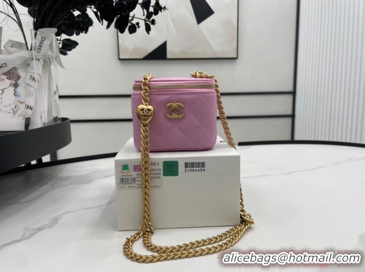 Unique Discount Chanel NANO CLUTCH WITH CHAIN A68129 PINK