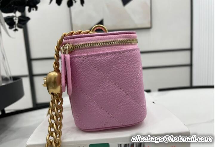 Unique Discount Chanel NANO CLUTCH WITH CHAIN A68129 PINK