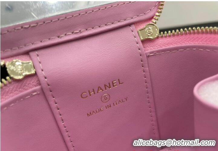 Unique Discount Chanel NANO CLUTCH WITH CHAIN A68129 PINK